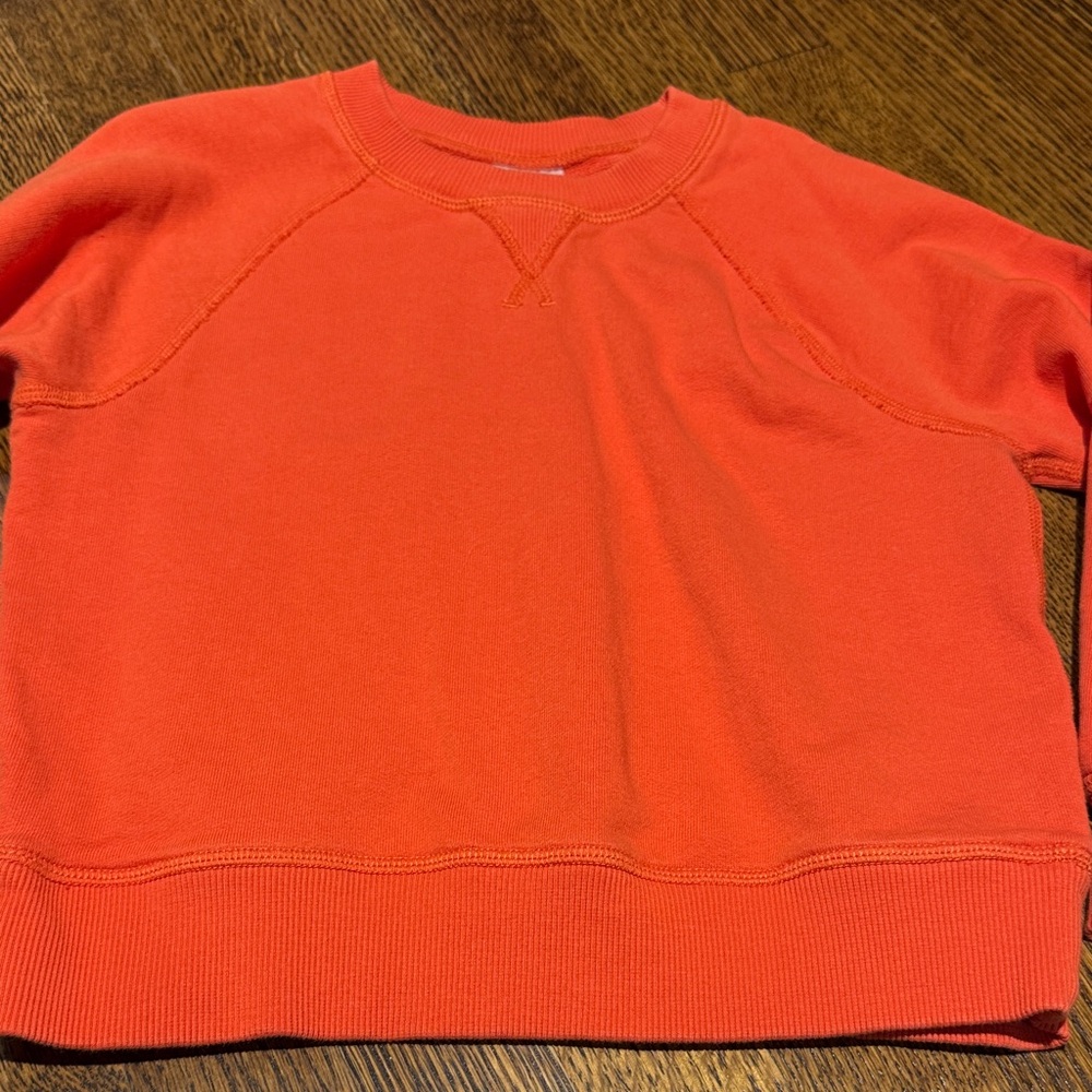 Hanna Andersson Men's Vibrant Orange Crewneck Sweater - Picture 3 of 3